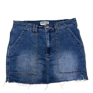 Bayeas Denim Mini Skirt - Size L